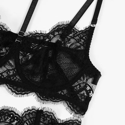 FancyStar™ Lace Lingerie Set with Gloves