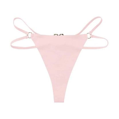 Ice Silk Thong Pink Magenta Panties