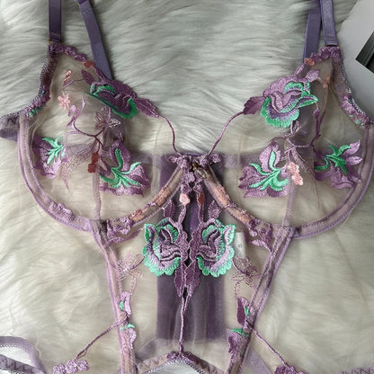 FancyStar™  Flower Corset Lingerie Set