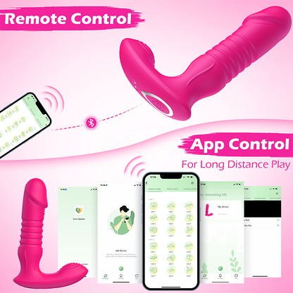 G Spot Dildo Vibrator with Thrusting & Vibrating Modes