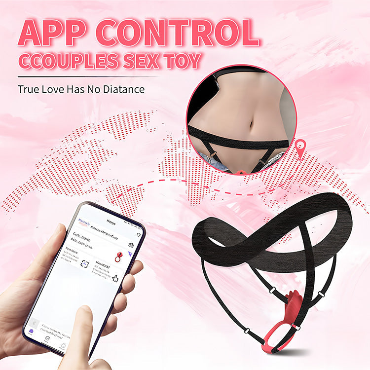 Strap-On Wearable Clitoral Vibrator with APP Control