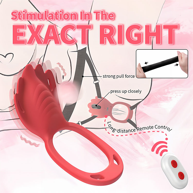 Strap-On Wearable Clitoral Vibrator with APP Control