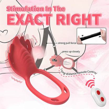 Strap-On Wearable Clitoral Vibrator with APP Control