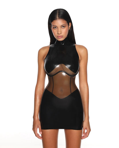 FancyStar® Cherry Bomb Latex Dress