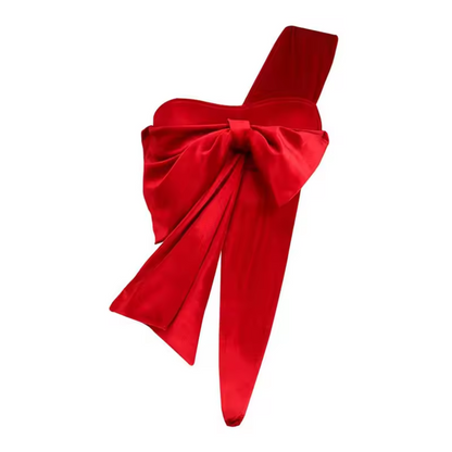 FancyStar™ Suede Red Bowknot Lingerie HEMSPTT119