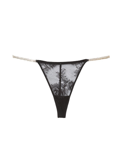 Crystal Bouquet Lace V-String