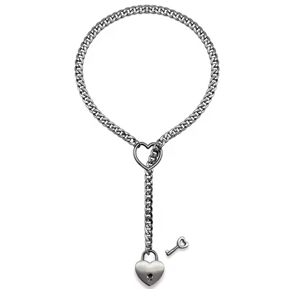 FancyStar™ Secret Heart Lock & Key Slip Chain HEMSPTT132