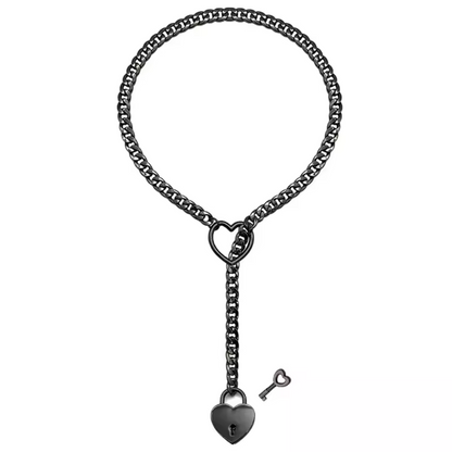 FancyStar™ Secret Heart Lock & Key Slip Chain HEMSPTT132