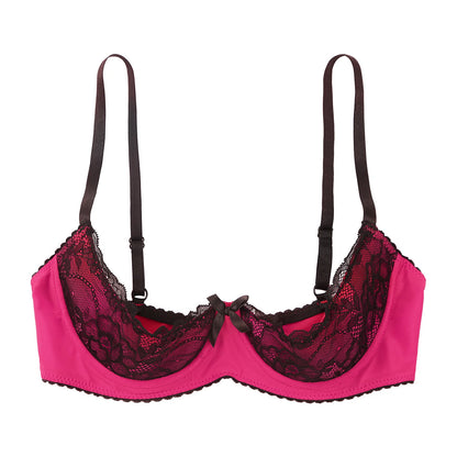 Lace Tie Bow Cupless Top HEMSMTH425